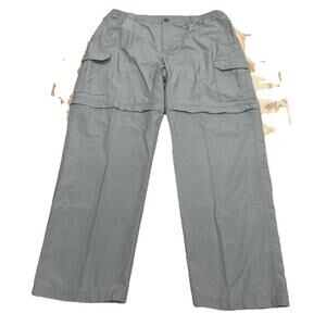 Columbia Pants Mens 36x32 Beige Hiking Convertible Zip Off Outdoor Ripstop